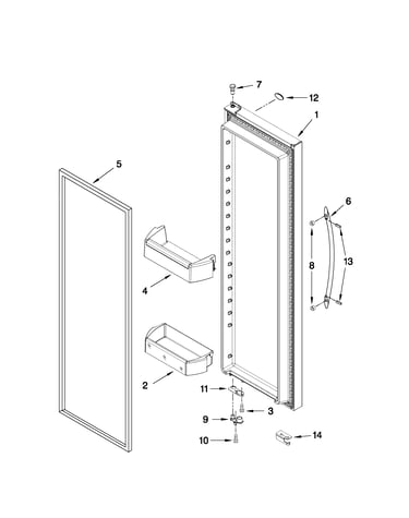 Refrigerator door parts