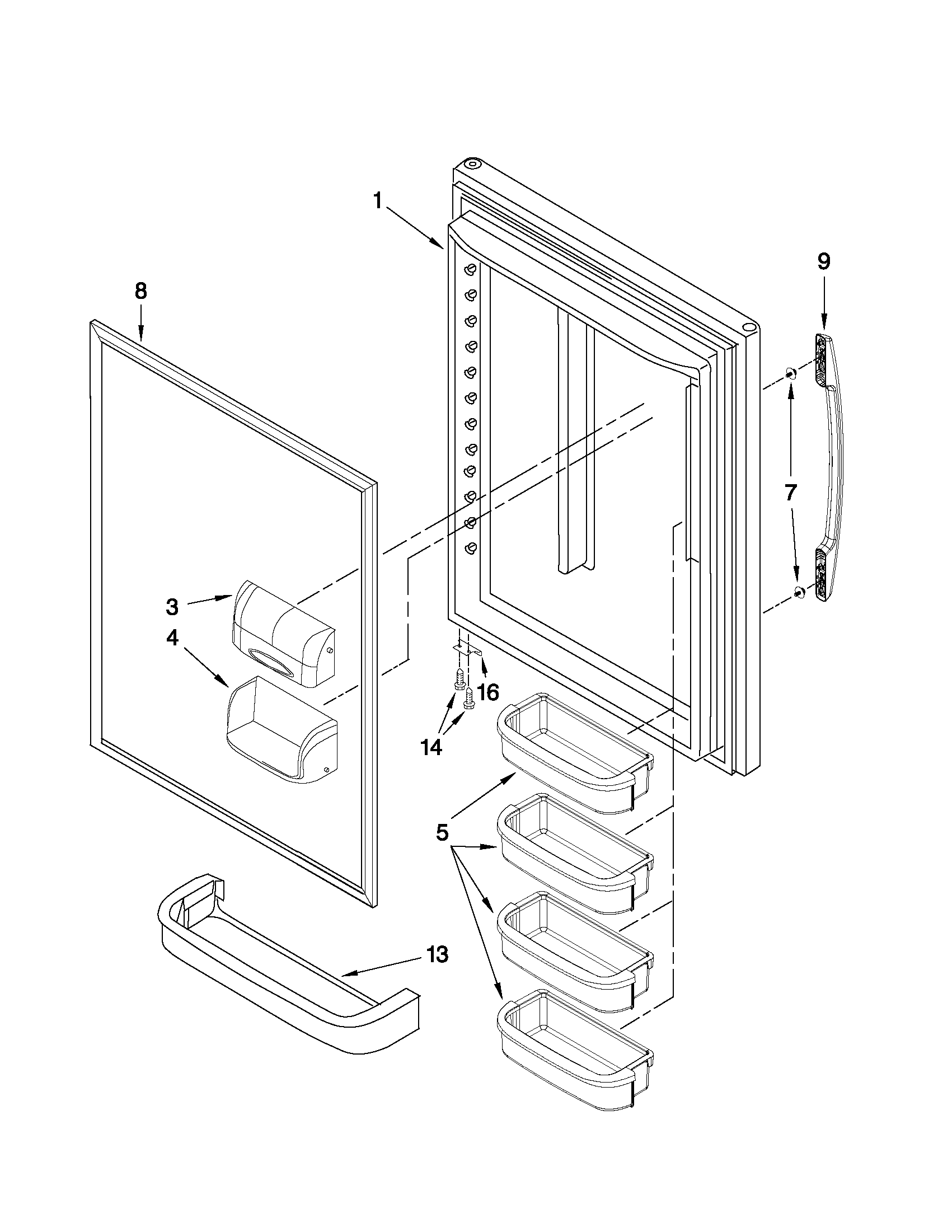 REFRIGERATOR DOOR PARTS