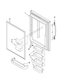 Refrigerator door parts