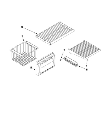 Freezer shelf parts