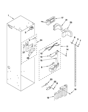 Refrigerator liner parts