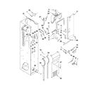 KitchenAid KSSS48QTB04 freezer liner and air flow parts diagram