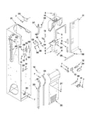 Freezer liner and air flow parts