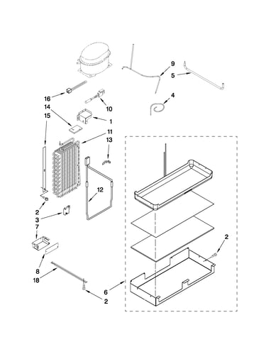 Lower unit and tube parts
