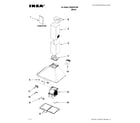Ikea IHW6302YB0 hood parts diagram