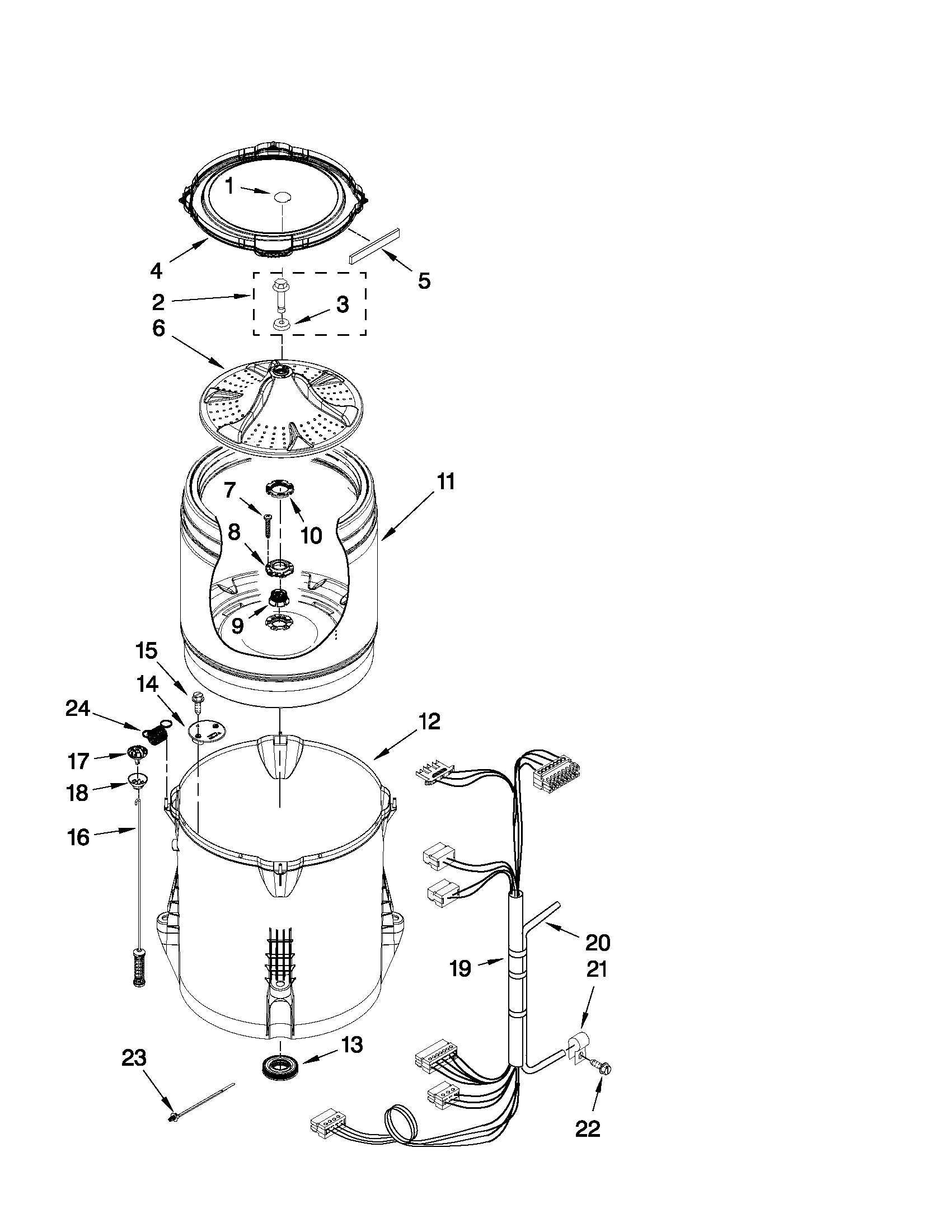 Basket and tub parts