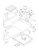 Burner box, gas valves, and switches