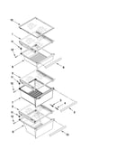 Refrigerator shelf parts
