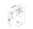 Whirlpool WSF26D4EXL02 icemaker parts diagram