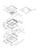 Refrigerator shelf parts