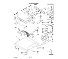 Maytag MDG22PDAGW0 top and console parts diagram