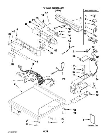 Top and console parts