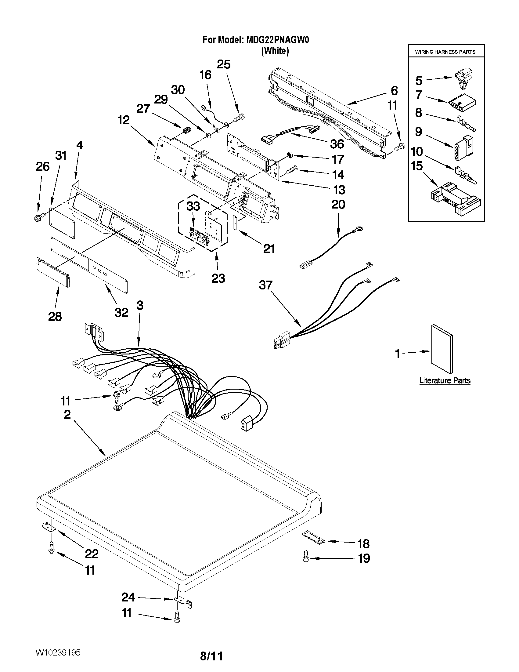 Top and console parts