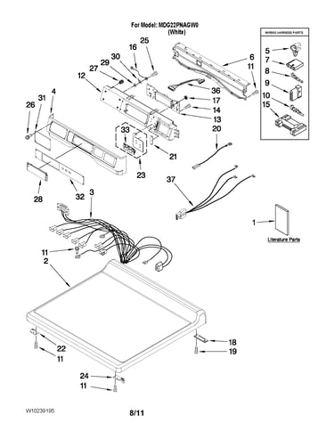 Top and console parts