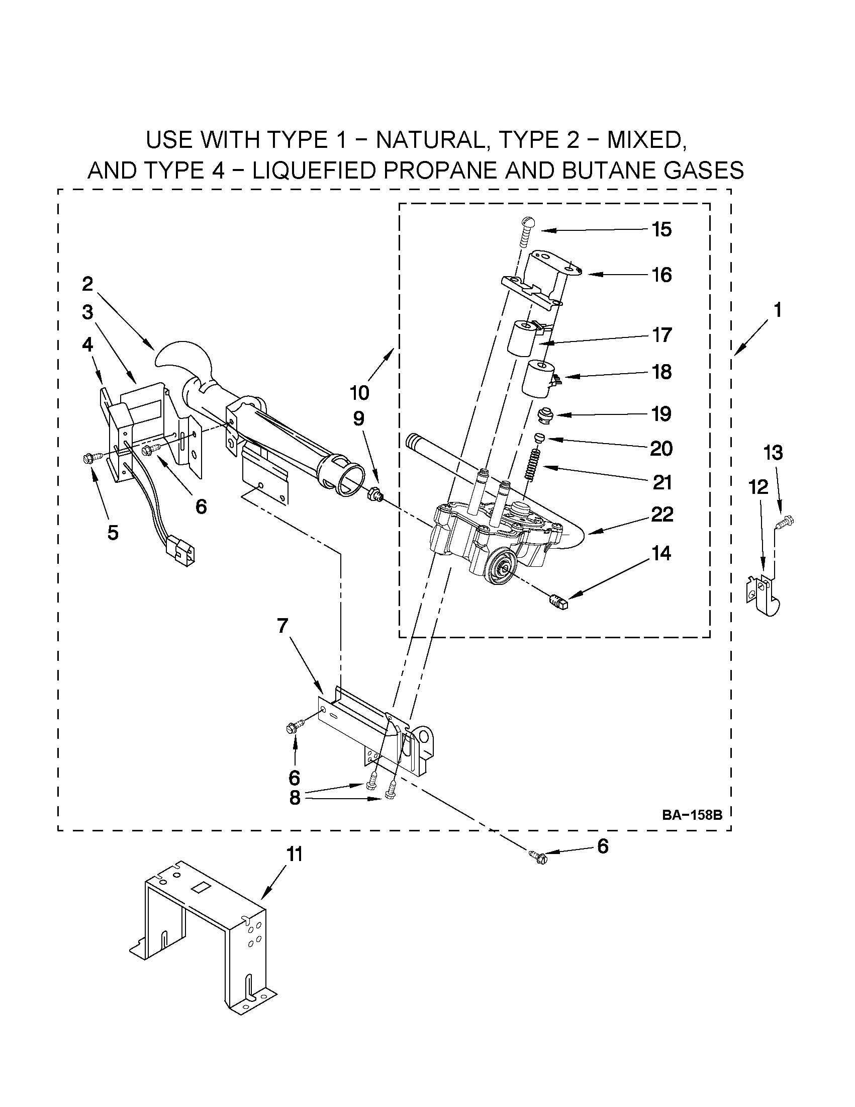 W10096909 BURNER ASSEMBLY