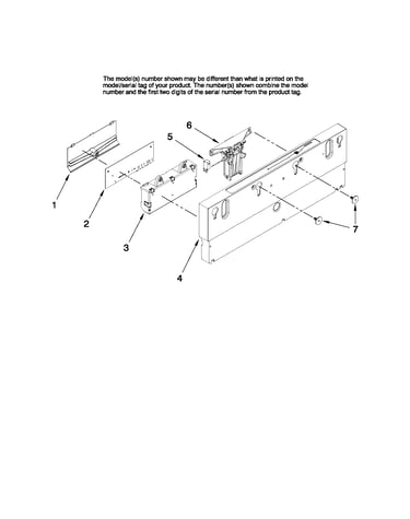 Control panel parts