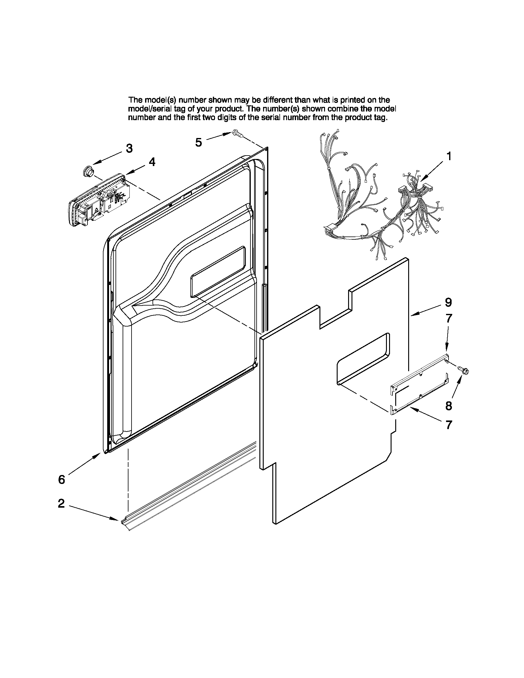 Door and latch parts