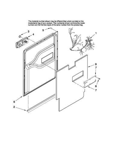 Door and latch parts