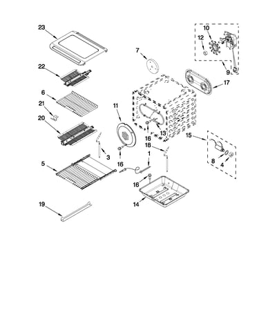 Internal oven parts