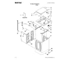 Maytag MVWC400XW2 top and cabinet parts diagram