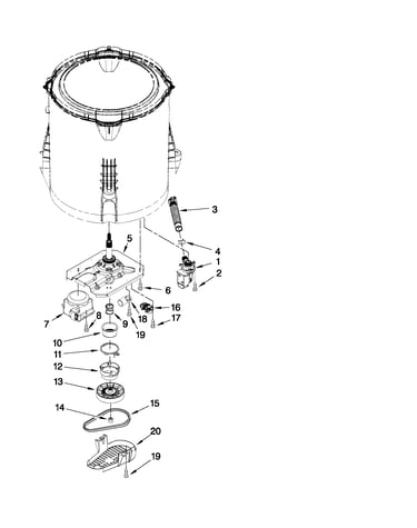 Gearcase, motor and pump parts