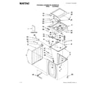 Maytag MVWB950YG0 top and cabinet parts diagram