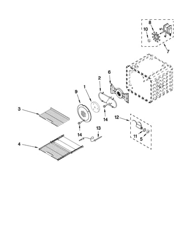 Internal oven parts