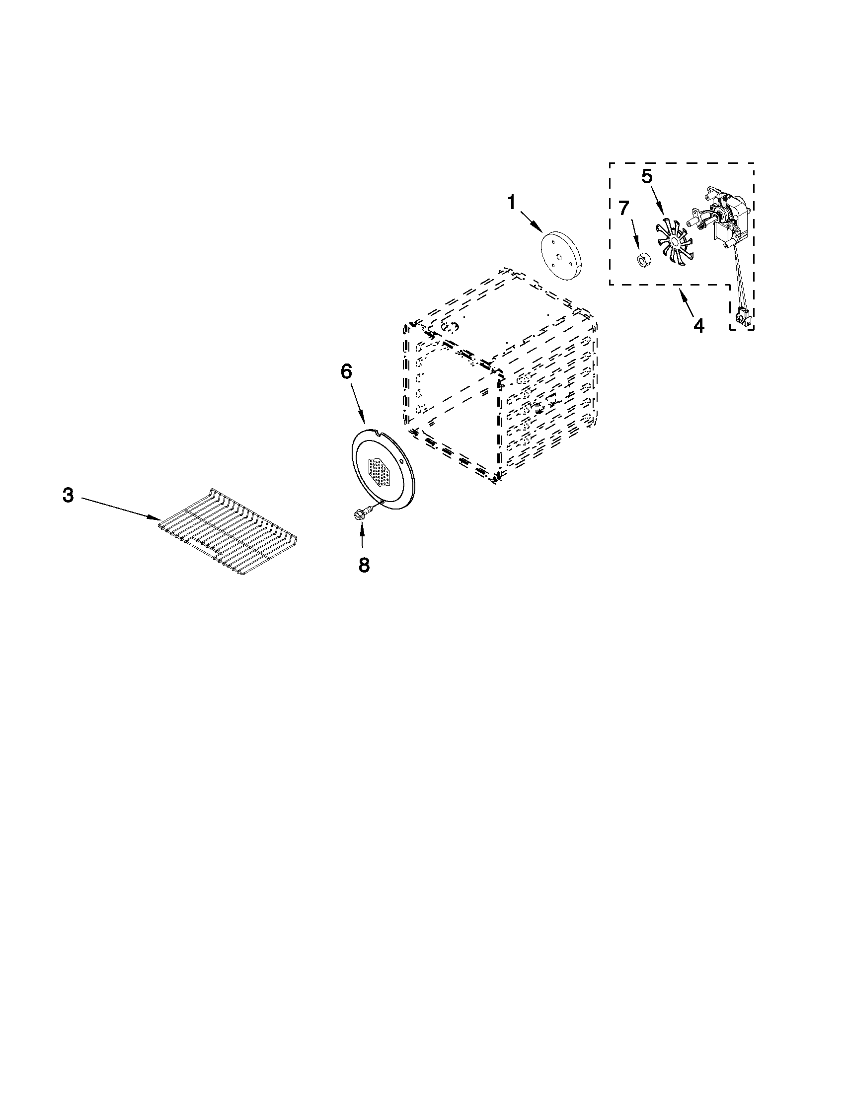 18" internal oven parts