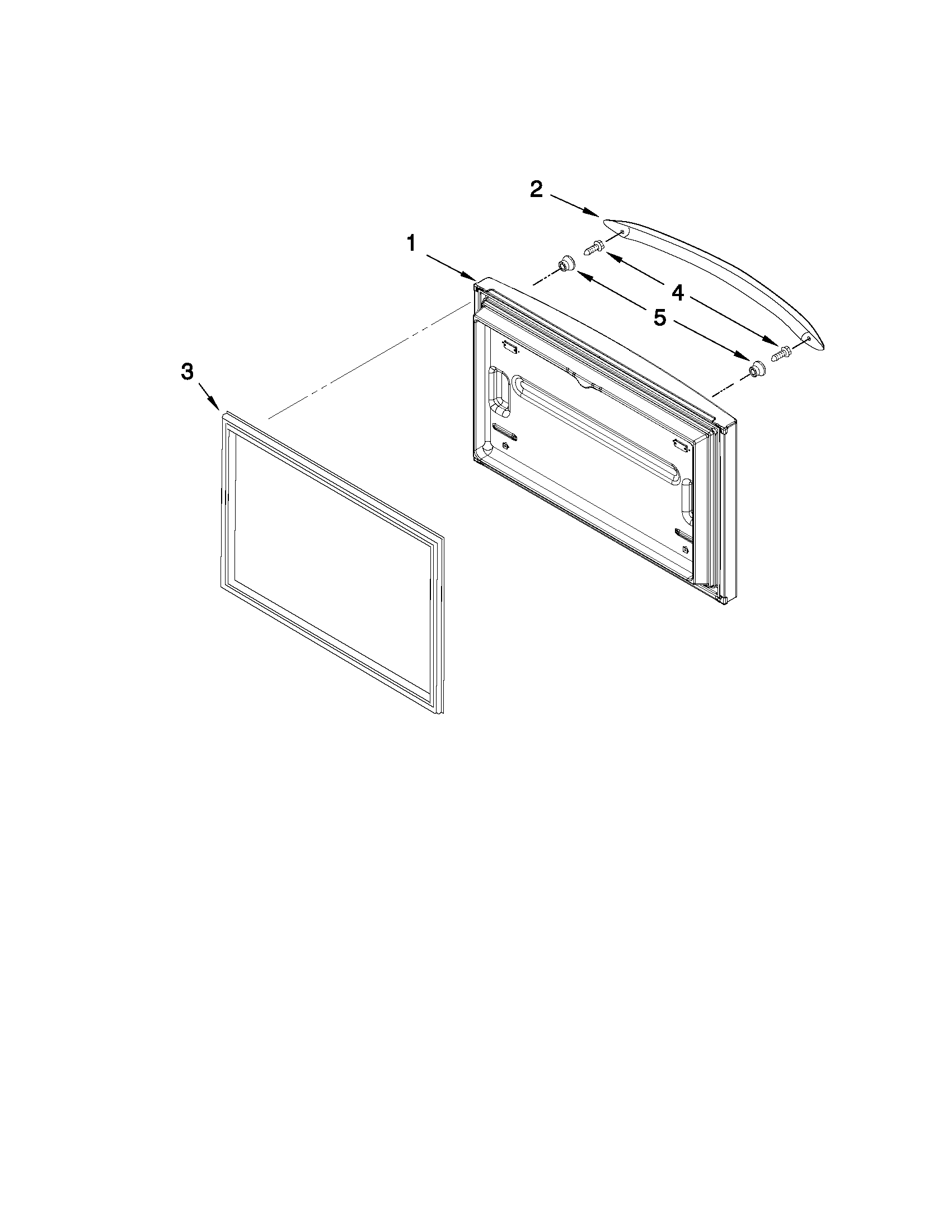 Freezer door parts
