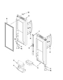 Refrigerator door parts