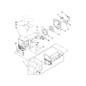Maytag MFI2670XEW4 motor and ice container parts diagram