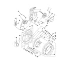Whirlpool 7EWED1730YW0 bulkhead parts diagram