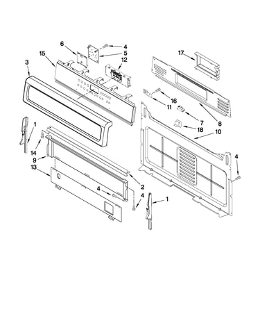 Control panel parts