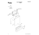Whirlpool 7WDF530PAYM0 door and panel parts diagram