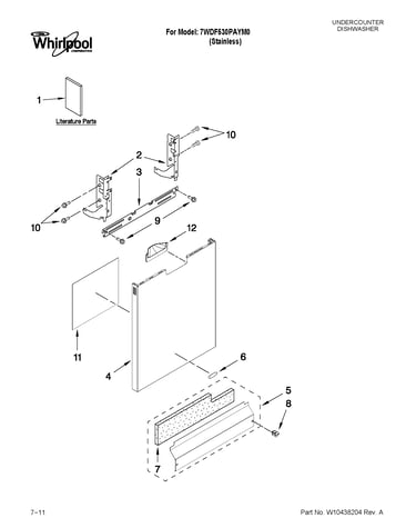Door and panel parts