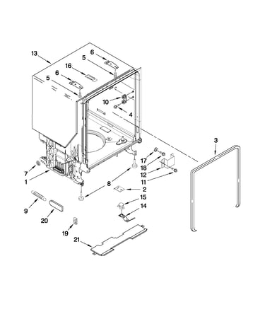 Tub and frame parts