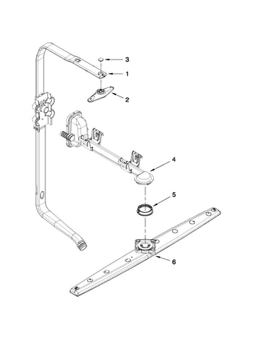 Upper wash and rinse parts