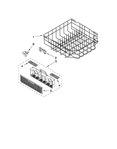 Lower rack parts