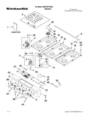 Cooktop, burner and grate parts
