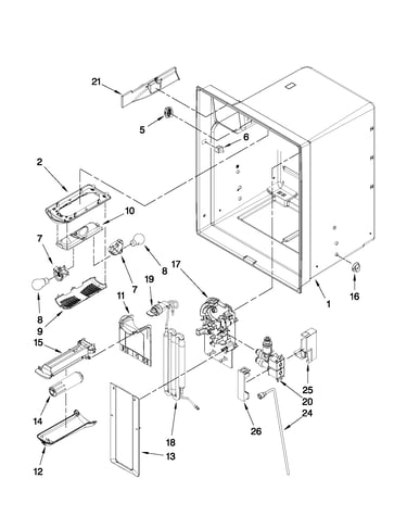 Refrigerator liner parts