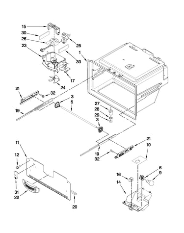 Freezer liner parts