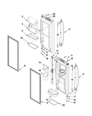 Refrigerator door parts