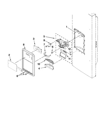 Dispenser front parts