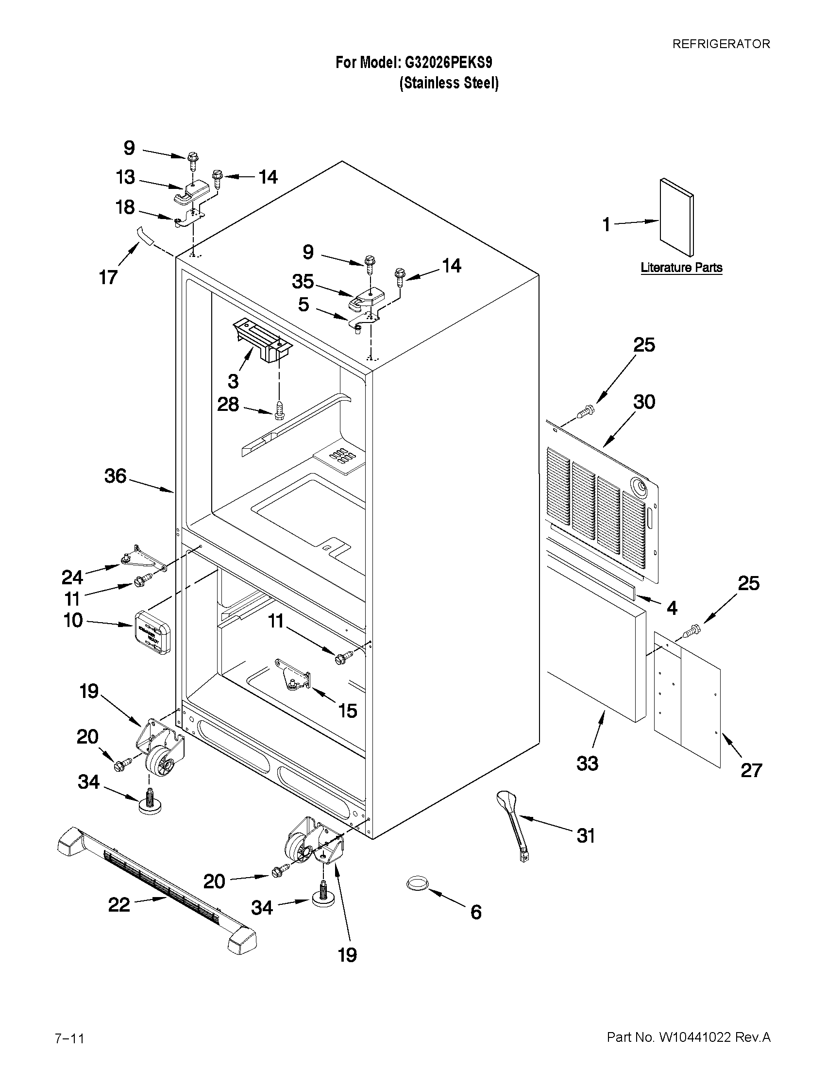 CABINET PARTS