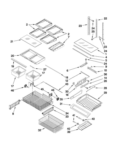 Shelf parts