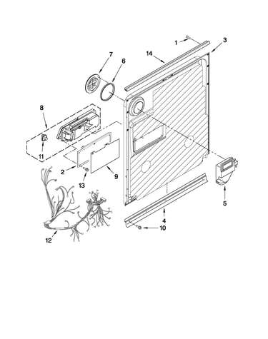 Inner door parts