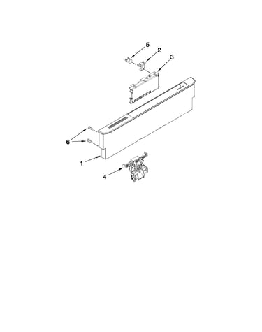 Control panel and latch parts