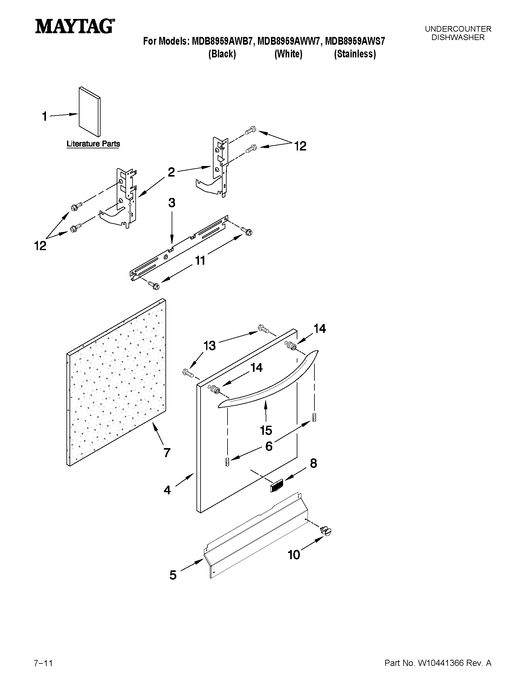 Door and panel parts