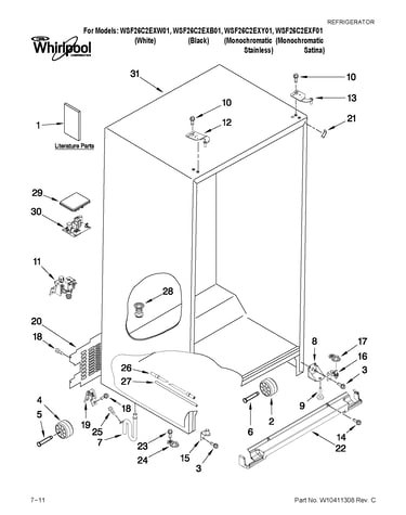 Cabinet parts