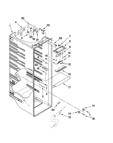 Refrigerator liner parts